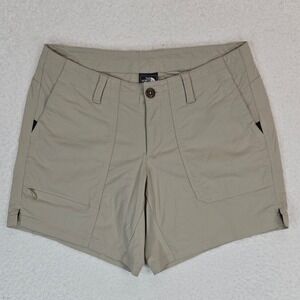 The North Face Hiking Shorts Womens 2 Tan Khaki FlashDry Trail NF0A3G3E Gorpcore